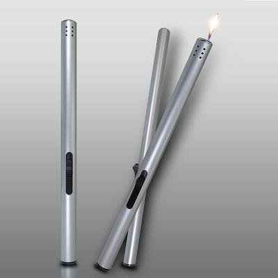 China 2021 Best-Selling Safety Butane Stove Kitchen Fireplace BBQ Long BBQ Gas Lighter Rechargeable Gas Igniter Candle Service Lighter for sale