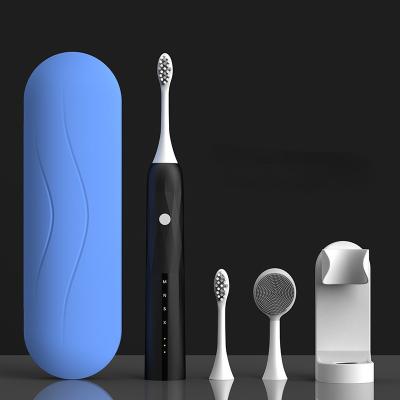 China Wholesale Black ABS Smart Electric Toothbrush Couples Whitening Electric Toothbrush For Travel for sale