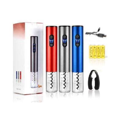 China Durable Cheap High Quality Electric Price Bar Accessories Battery Operated Wine Opener With Charger And Logo for sale