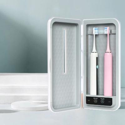 China Hot IPX7 Sterilizer Sonic Adult Toothbrush Electric Toothbrush Waterproof Toothbrush and UV Smart Air Dry Toothbrush Sanitizer Box Set for sale