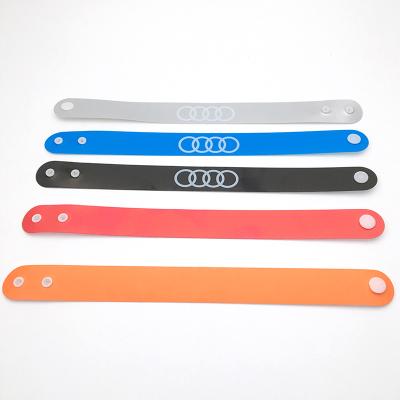 China China Customized Various Colors Logos OEM Good Quality Plastic Event Party Festival Gift Wristbands for sale