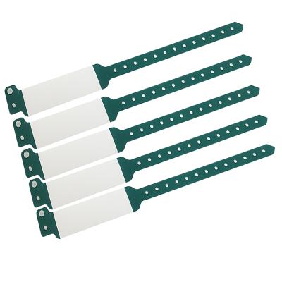 China China Custom Programmable PVC Plastic Vinyl Medical Hospital Wristbands for sale