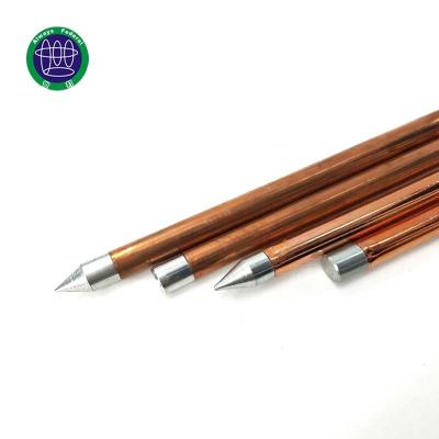 China Copper Layer And Steel Copper Core Internal Threaded Grounding Rods Grounding Rod for sale