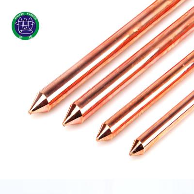 China Copper Layer And Steel Core Electrical Grounding Rod for sale