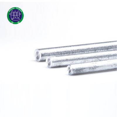 China Zinc coat and steel core hot dip galvanized steel ground rods for sale