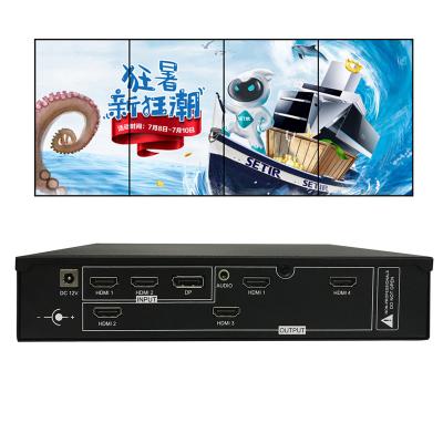 China Multi-screen display lcd screen advertising playback equipment splicing dvi 1 in 4out 2x2 video processor tv wall splicing controller for sale