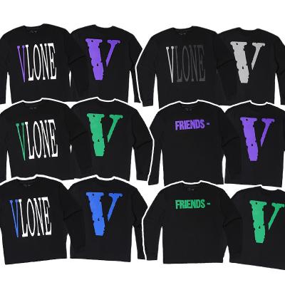 China Autumn V QUICK DRY Brands VLONES Full Color Printing Sweater New Arrivals Lonely Common Vlones Men's Sweatshirt Pullover Cotton for sale