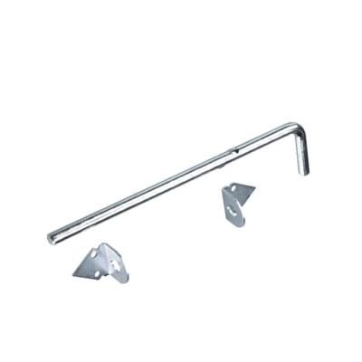 China Easy Installation Ouroom Zinc Cane High Quality Steel Material Heavy Duty Bolt With Strike And Screws for sale