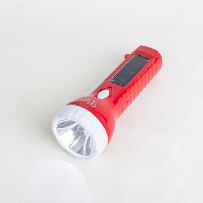 China Usb Portable Bottom Igniting Solar Led Rechargeable Solar Torches Work Torch Light Camping Environmental Protection Energy Saving Manufacturers for sale