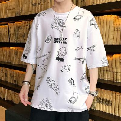 China Wholesale Men's Anti-Wrinkle Price Cotton Long Sleeve Thick Oversized Cheap Oversized T-shirt Heavy Weight Collar Boy's T-Shirts for sale