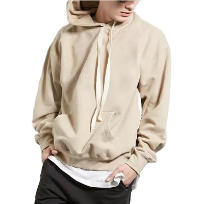 China Wholesale Anti Shrink Logo Men's Oversized Hoodie Custom Casual Streetwear Plus Size Mens Hoodies for sale