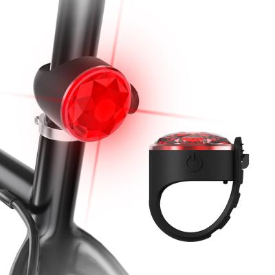 China ABS+PC+Silicone UMIONE USB Rechargeable Waterproof LED Red Bicycle Light USB Bike Rear Light Cycle Tail Light for sale