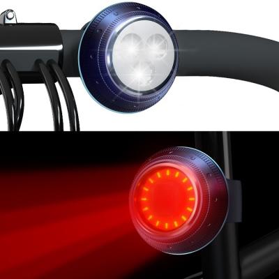 China ABS+PC+Silicone UMIONE UFO Shape 7 Modes Portable Rechargeable LED USB Cycling Bike Light COB Tail Light Bicycle Rear Light for sale