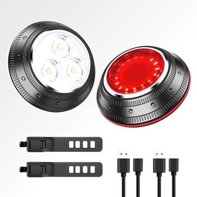 China ABS+PC+Silicone UMIONE Bicycle Headlights And Tail Lights USB Rechargeable LED Bike Bicycle Light LED Cycling Bicycle Light for sale