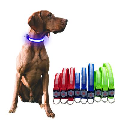 China Lights UMIONE Flashing Waterproof Adjustable LED USB Rechargeable Dog Collar Light For The Dark for sale