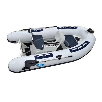 China Special design available on your request Hedia Small Dinghy 12ft RHIB 360 RIB Orca Hypalon PVC Aluminum Rigid Inflatable Boats for sale