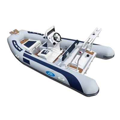 China Special design available on your request 420 aluminum rib boat barco hull semirrgido 14ft v inflatable deep bottom aluminum boats for sale