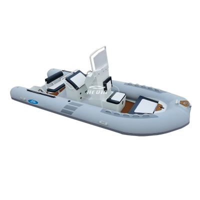 China Special Design Available On Your Request Hedia New Model CE China RIB 500 Rigid Hull Inflatable Fishing Boat With Outboard Engine for sale