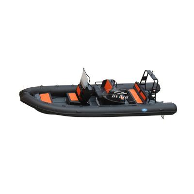 China Special design available on your request RHIB 700 deep aluminum hull aluminum inflatable boat inflatable hypalon frence military 7m v orca for sale