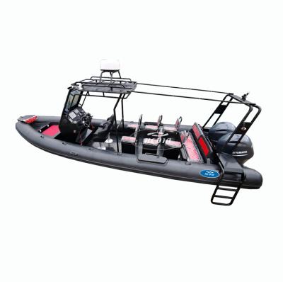 China Special design available on your request CE 25ft CE yacht hull luxury aluminum rib 760 hypalon inflatable dive boat from Hedia Factory for sale