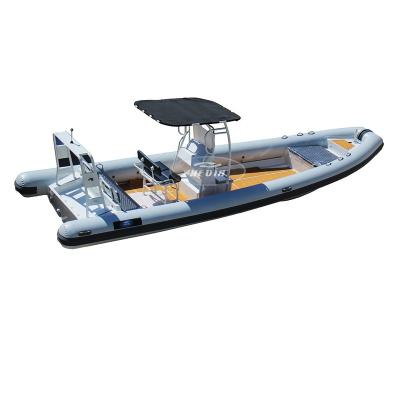 China Special design available on your request RHIB 860 27ft 32ft big big aluminum rubber orca hypalon 12m 30ft 7.6m military inflatable boats patrol barvoy rib 860 960 for sale