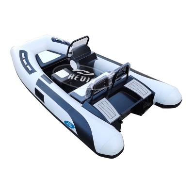 China Special design available on your request newcomer CE 6 capacity high speed rib 330 360 hypalon deep-v aluminum rigid hull inflatable rib boat for sale for sale