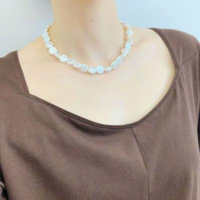 China JM Real Natural Petal Fashion Jewelry Pearl Neogothic Hot Selling Necklace for sale