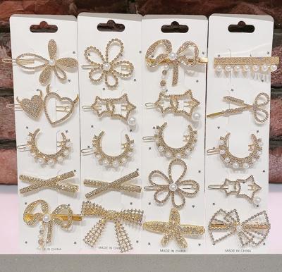 China Wholesale JM Hairpins Rhinestone Hair Clip Hair Clips For Girls Hair Accessories JMZ-01 for sale