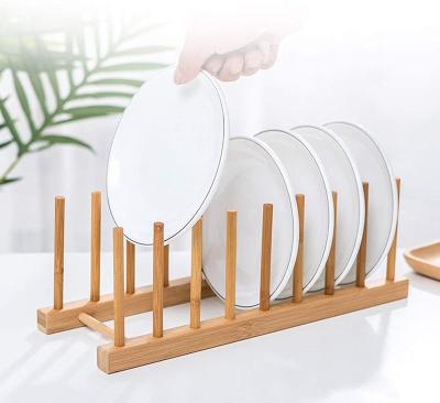 China Sustainable Bamboo Dish Drying Utensils Rack And Flatware Rack Set With Dish Drying Mats Collapsible Drainer, Cups And Utensils Rack for sale