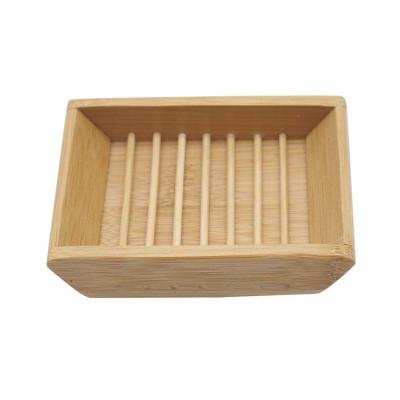 China Storage 300 Soap Holder Sapone Container Display Box Bamboo Wood StorageTray For Bathroom for sale