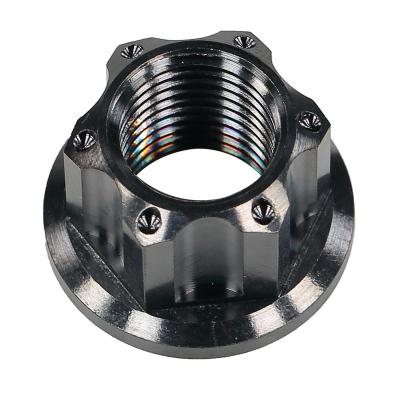 China Electric Scooters Fancy High End Titanium Alloy M14 Flange Nut For 10X 11X VSETT 10+ 11+ Kaabo Wolf Warrior King ZERO E-scooter Fix Motor Shaft for sale