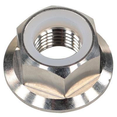 China Electric Scooters High End Titanium Alloy M14 Flange Nut For 10X ZERO 11X VSETT 10+ 11+ Kaabo Wolf Warrior King Electric Scooter To Fix Motor Shaft for sale