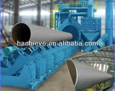 China Building Material Shops External And Inner Wall Shot Blasting Machine For Steel Pipe Steel Tube for sale