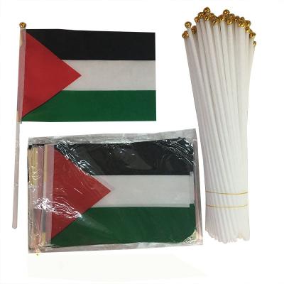 China Shop Small Hand Flag Mini National Flag Waving Custom Printed Hand Held Flag For Sale for sale