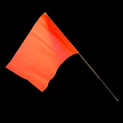 China Eye Catching Flag 100-Pack Orange Stakes Contractor Survey Markers Irrigation Service Lines for sale