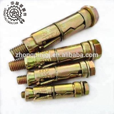 China 3 Piece Steel Casing Fix Bolt With Washer And Bolt , Stainless Steel Wedge Anchor / Through Bolt for sale