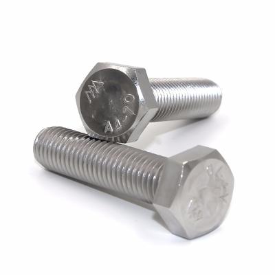 China Stainless Steel Hebei Zhongpin OEM Fastener Hex Bolt DIN933 Various Sizes for sale