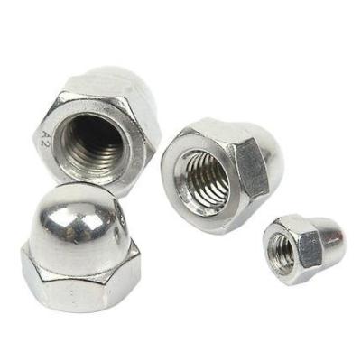 China Heavy Industry Hex Dome Cap Nut Hex Nuts Polished Stainless Steel Hex Dome Cap Nut Din1587 for sale