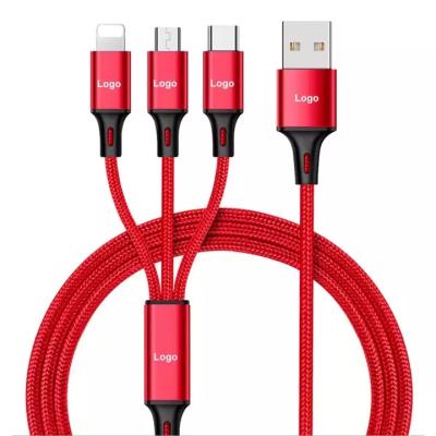 Chine Hot Selling Video Game Player FEITUN 3 in 1 Usb Charging Cable For Type-C Android Usb Fast Charger Cable Mobile Phone Tablet Tablet Charging Cable à vendre