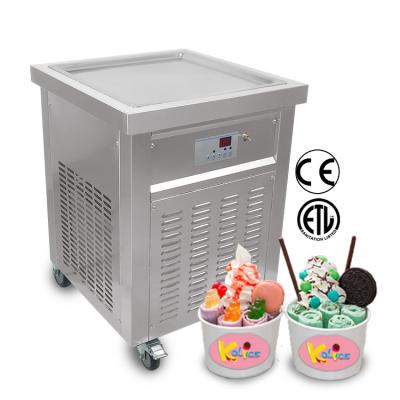 China Restaurant USA TAX Free Shipping Included 55x55cm Pan CE ETL Stir Ice Cream Machine/Fry Ice Cream Machine/Fried Ice Cream Machine for sale