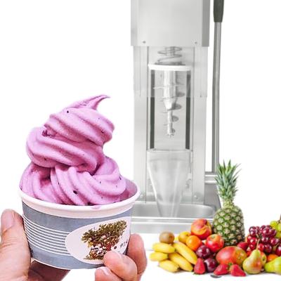 China Factory free shipping snack to North America swirl freeze drill ice cream mixer machine/fruit ice cream mixer/swirl frozen yogurt for sale