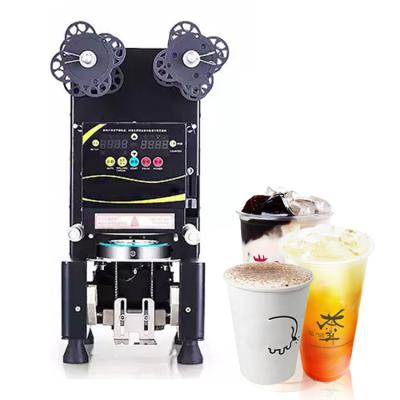 China Free shipping Food to Southeast Asia/boba milk tea coffee paper cup sealing machine /Cup sealer machine tea sealing machine for sale