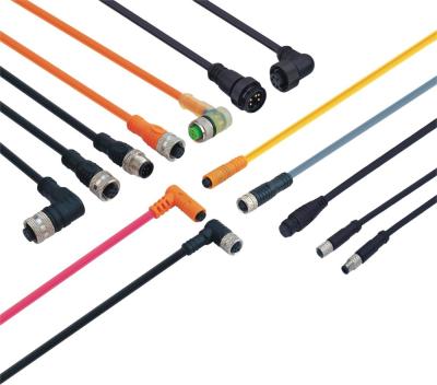 China Waterproof Custom Color IP67 Yellow Power/Agricultural Equipment/Automation Electrical Outlet M12/M8/M5 7/8 Cable Orange For Customized Solutions for sale