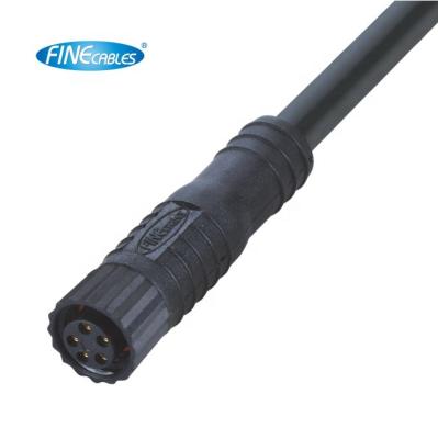 China Sensor/Industrial Automation Application CE Approved Plastic Nut Molded Cable 3/4/6/8pin IP67 Waterproof Female Straight M8 Connector For Marine/Boat Engineering for sale