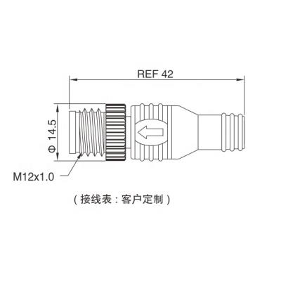 China Power Finecables Waterproof M12 Micro Connector 8 Pin NMEA 2000 Male Terminator for sale