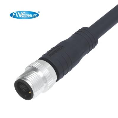 China Factory Direct Sales Power / Industrial Automation Customized Cables Male Power IP67 Shielded Y2 Code 8P M12 Straight Connector For Automotive / Industrial for sale