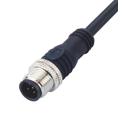 China Automotive / Industrial Automation Micro-change Cable 20UNF Straight Molded Waterproof Connector 1/2