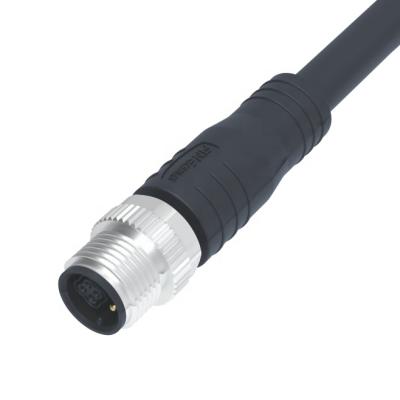 China Power / Industrial Automation Size Efficiency IP67 Shielding Cables Waterproof 6P Y1-Code Straight Circular M12 Power Connectors for sale