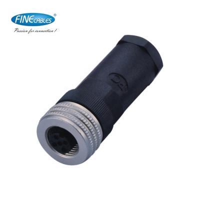 China IP67 Power Waterproof One Code 5 Pin Field Wirable Assembly Female M12 Screw Common Connector For Signal for sale