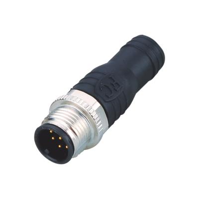 China Whole Sales Finecables Automotive M12 A/B/C/D Coding Waterproof 5P Ip67 Terminator Male Connector With Resistor for sale